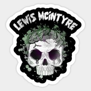 Lewis McIntyre Cracked Skull Sticker